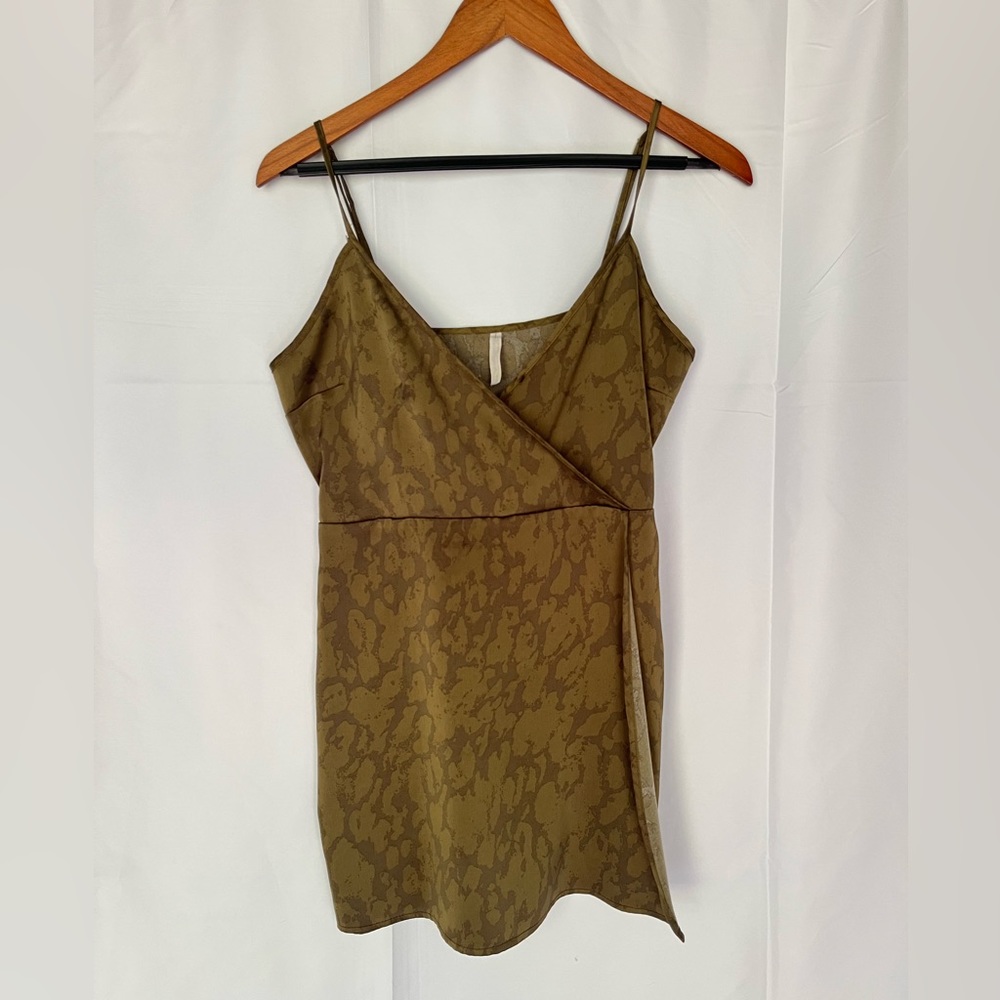 Urban Outfitters green snakeskin pattern romper